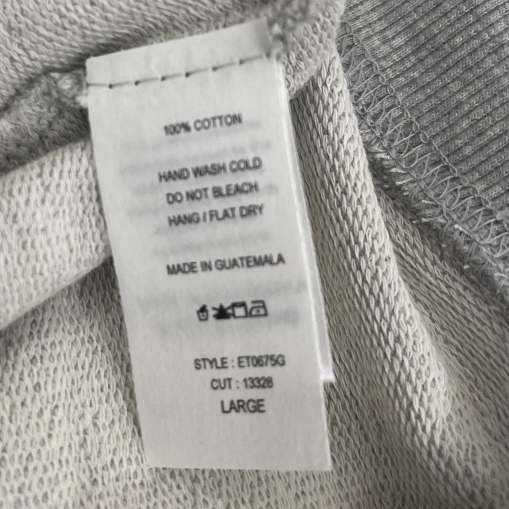 NEW Vintage Canvas Smiley Face Vintage-Print Graphic Hoodie Large - Picture 7 of 7